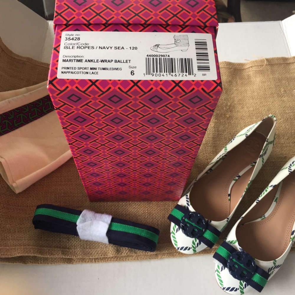 Tory Burch isle ropes shoes.        Nwt - Picture 2 of 7